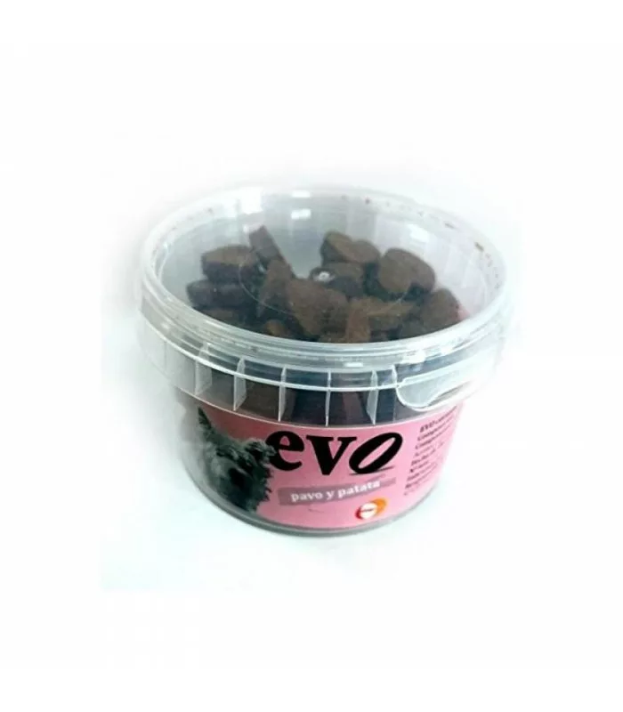 EVO SNACKS CORAZON PAVO Y PATATA 140 gr.