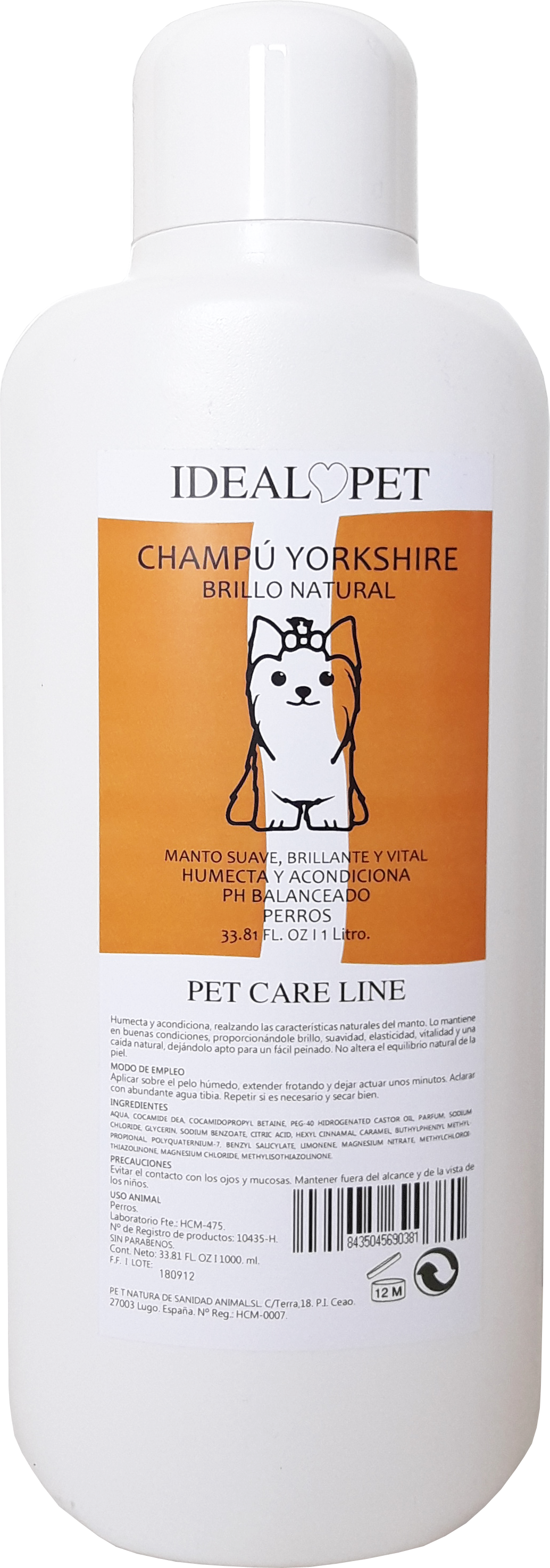 Champú Yorkshire Ideal Pet 250 ml - Imagen 2