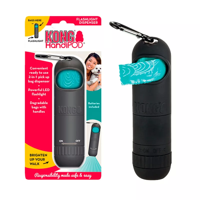 Kong Handipod dispensador de bolsas con linterna