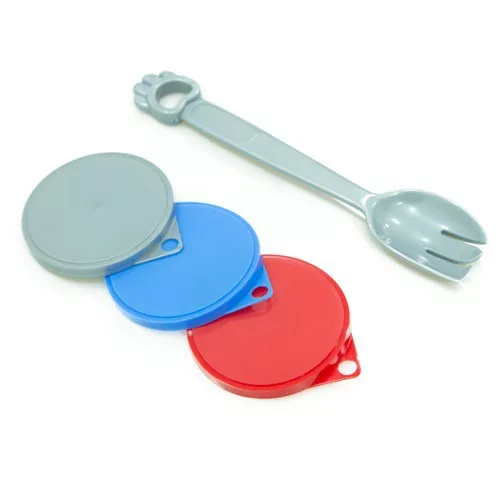 Tapa de latas 7,5cm con cuchara