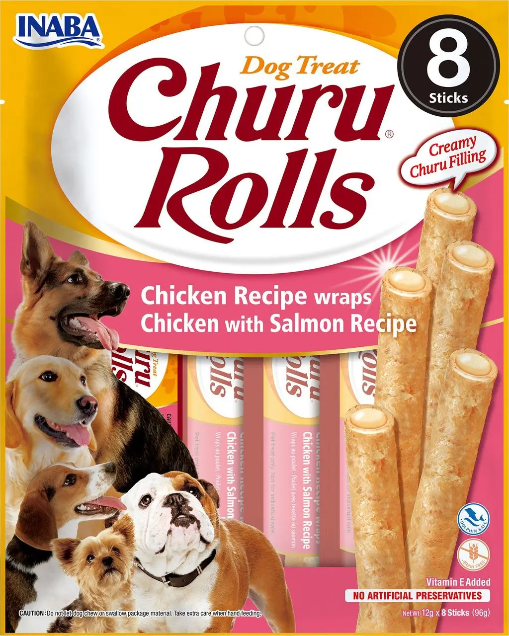 Churu Rolls Dog Pollo con Salmón