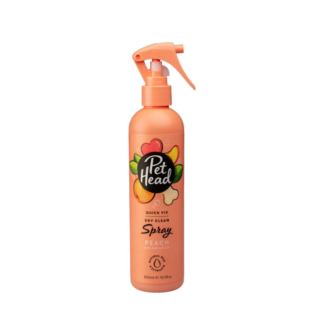 Pet Head Spray limpieza en seco Melocotón