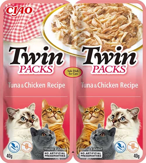 Twin Packs Atún y pollo para gatos