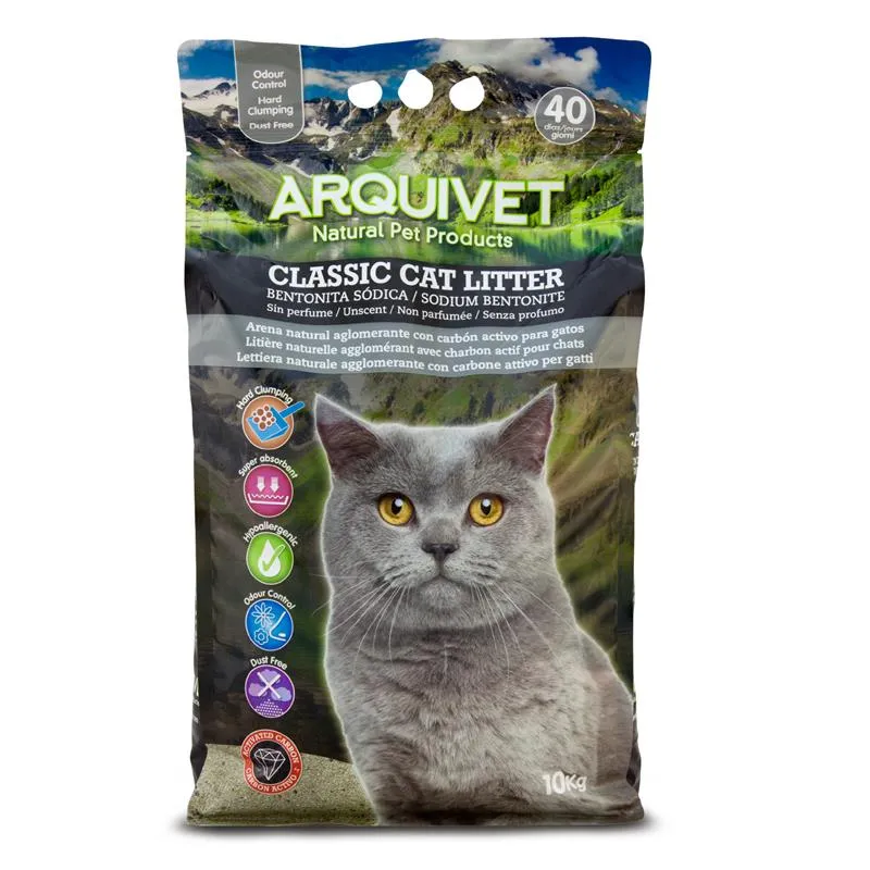 Arquivet Arena Aglomerante con Carbón Activo 10kg