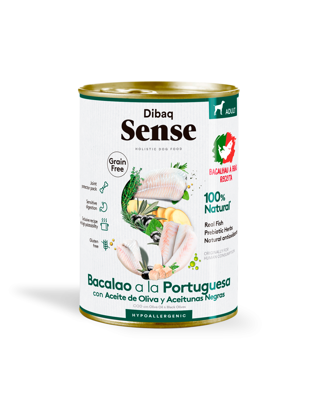 Dibaq Sense Grain Free Bacalao a la Portuguesa