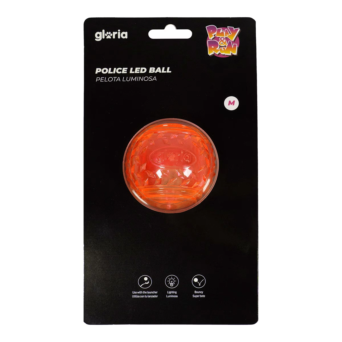 Pelota Luminosa Led Naranja - Imagen 2