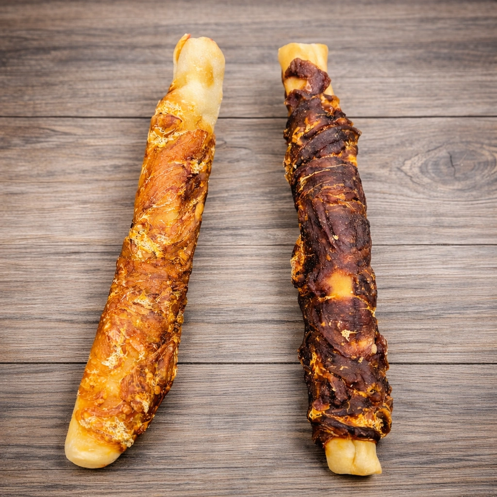 Rollo de pollo o pato extremos rellenos