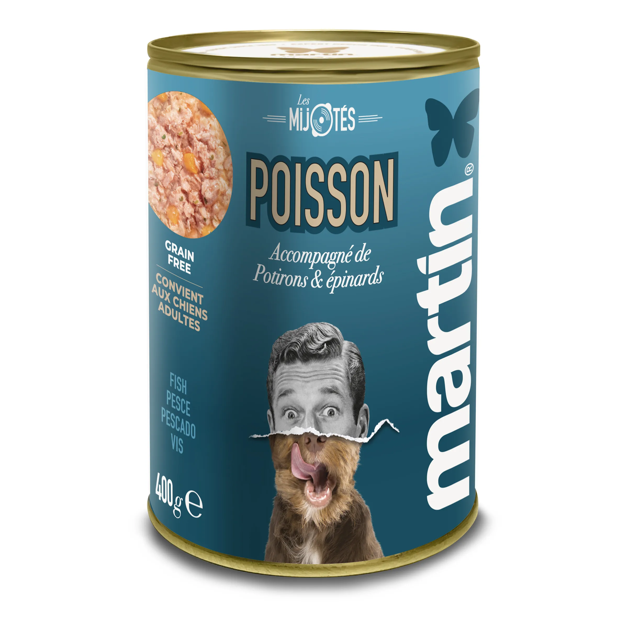 Martín Estofado de Pescado con Verduras para perros